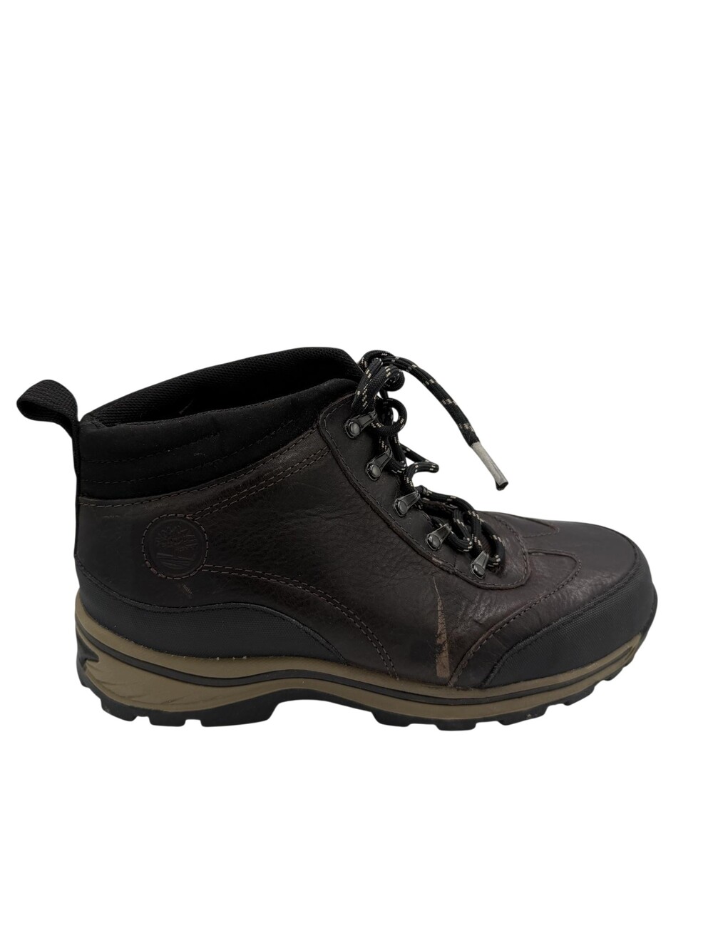 Timberland Boots Boys Size 5 Brown Leather Lace Up Hiking Winter Snow 22913